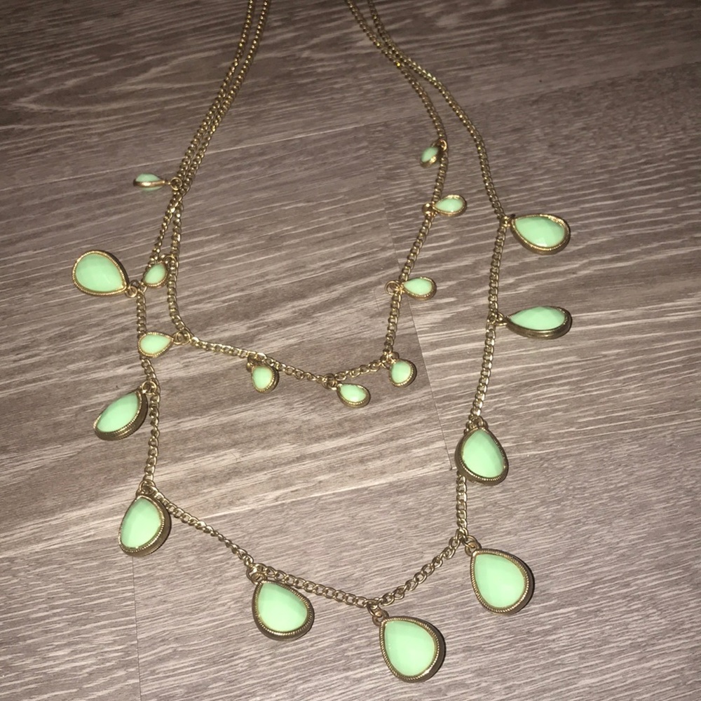 Necklace gold chain torquiest jewels